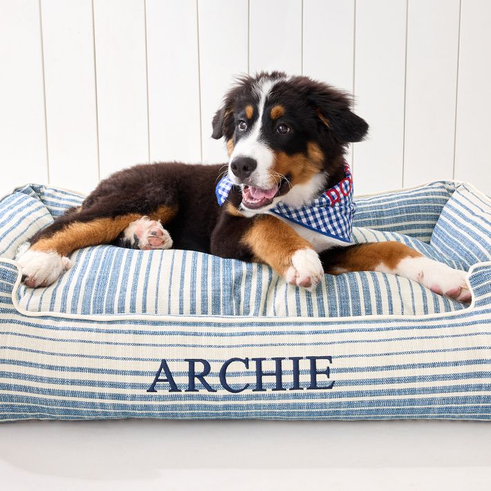 Jax Bones Personalized Dog Lounge Bed Mark and Graham