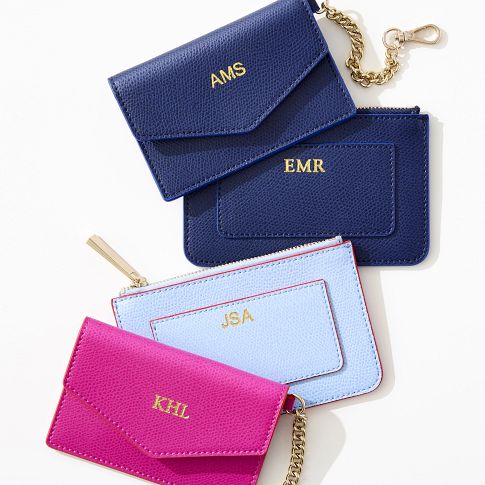 Lola Leather Zip Card Case | Mark and Graham