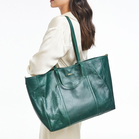 Lucia Italian Leather Tote - Timeless Elegance | Mark and Graham