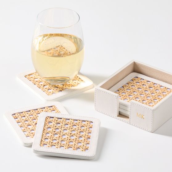 Caning Coasters, Set of 6
