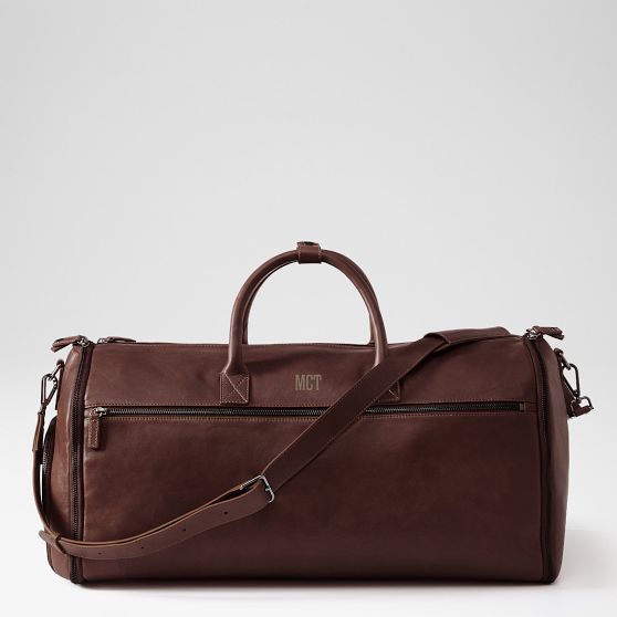 Carson Leather 2-in-1 Garment Bag
