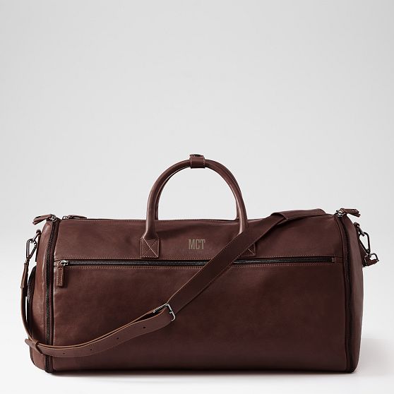 Carson Leather 2-in-1 Garment Bag