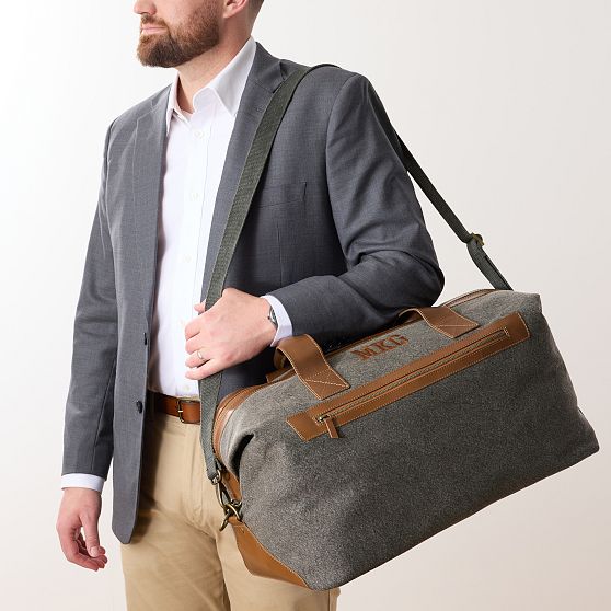 Wyatt Canvas and Leather Weekender
