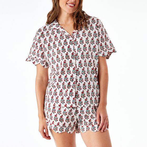 Block Print Short Pajama Set