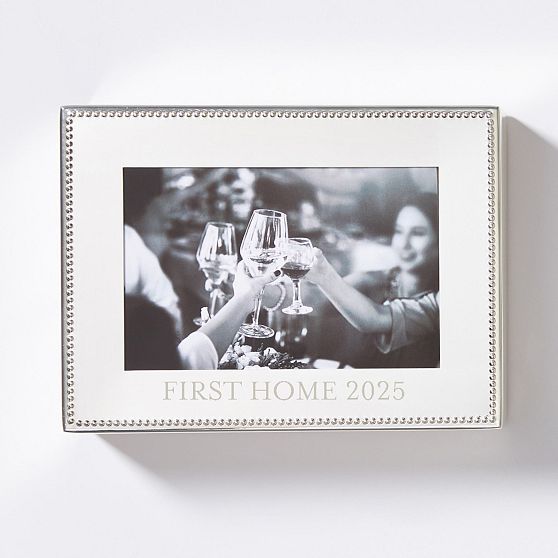 Celebration Beaded Photo Keepsake Box