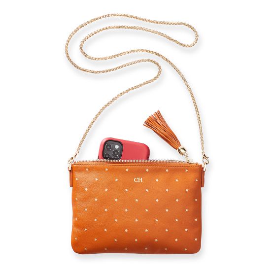 Leather Tassel Zipper Crossbody