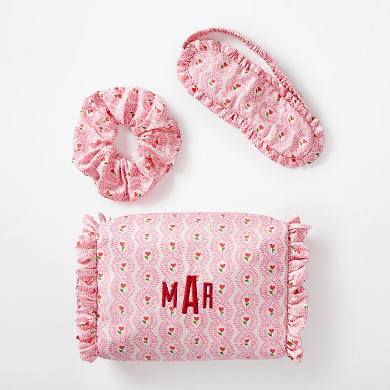 Block Print Ruffle Sateen Gift Set