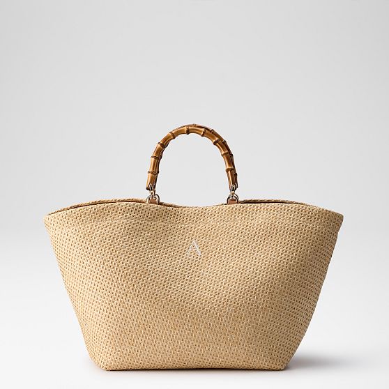 Waterproof Raffia Bamboo Tote