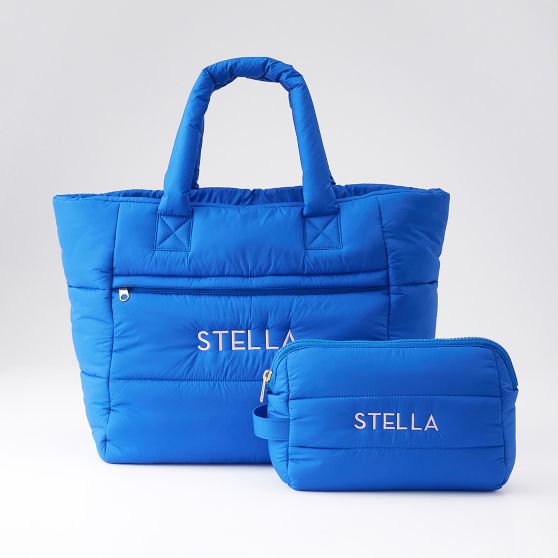 Lightweight Packable Puffer Tote and Pouch Gift Set