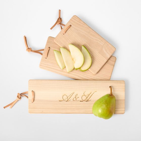 Natural Wood Cheese Board, Set of 3​