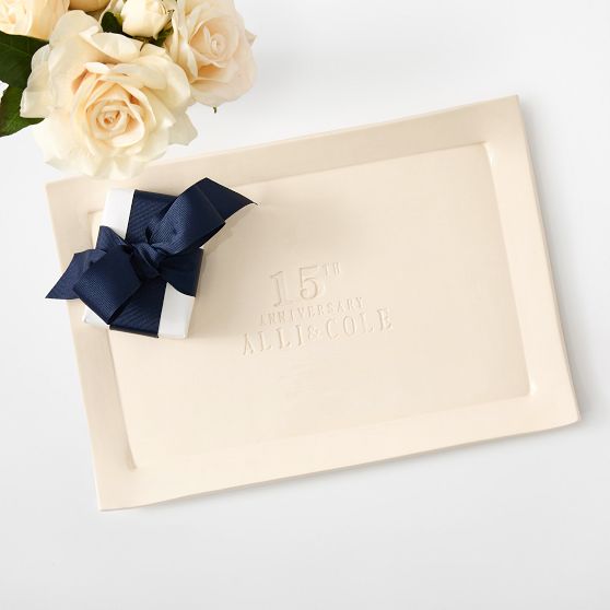 Personalized Ceramic Anniversary Platter​