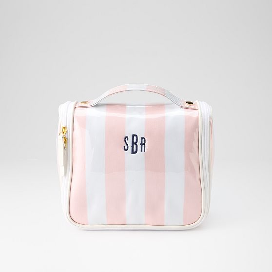 Clear Coated Dual Compartment Hanging Travel Bag