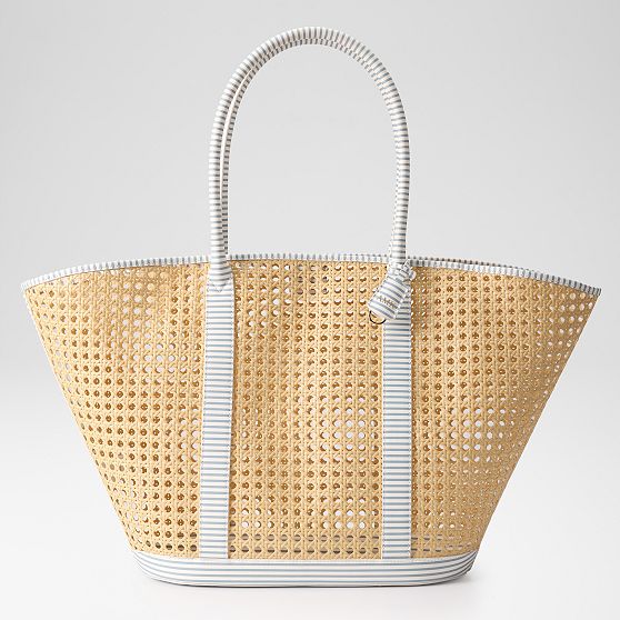 Waterproof Caning Wide Tote