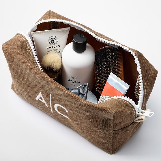 Mark &amp; Graham x Steele Waxed Canvas Weekender and Travel Pouch Set