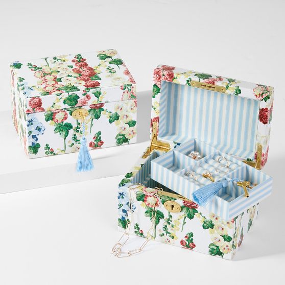 Sanderson Deluxe Dresser Top Jewelry Box | Mark and Graham
