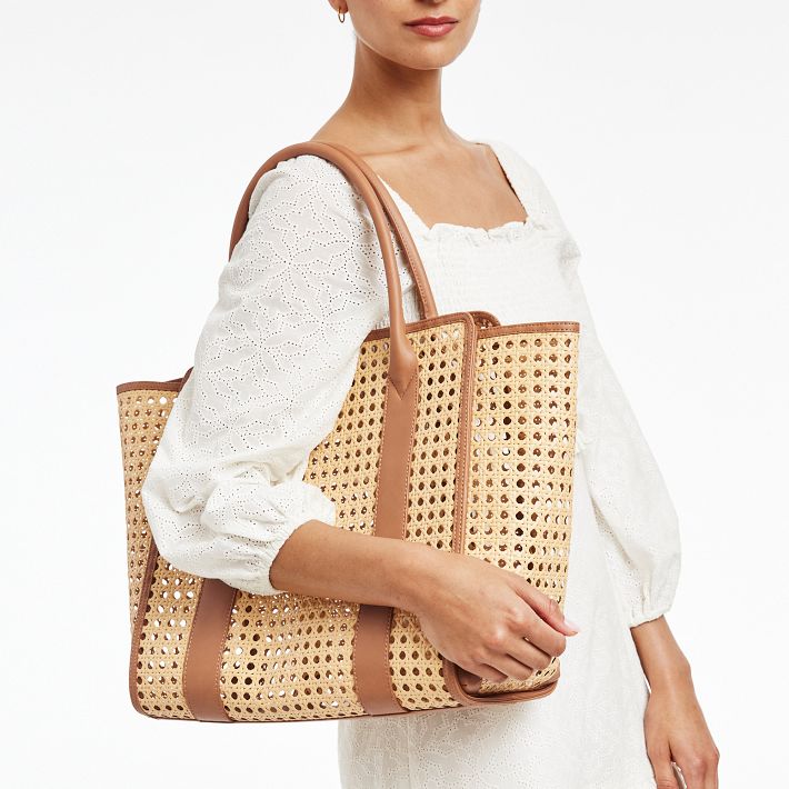 Waterproof Caning Tote - Chic & Durable Design | Mark and Graham