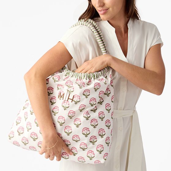 Block Print Canvas Tote​