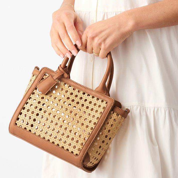 Waterproof Caning Mini Tote Crossbody | Mark and Graham