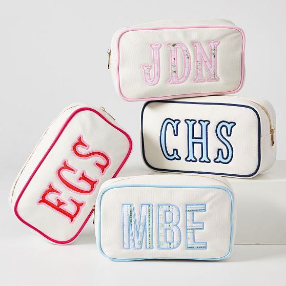 Ellie Applique Canvas Pouch