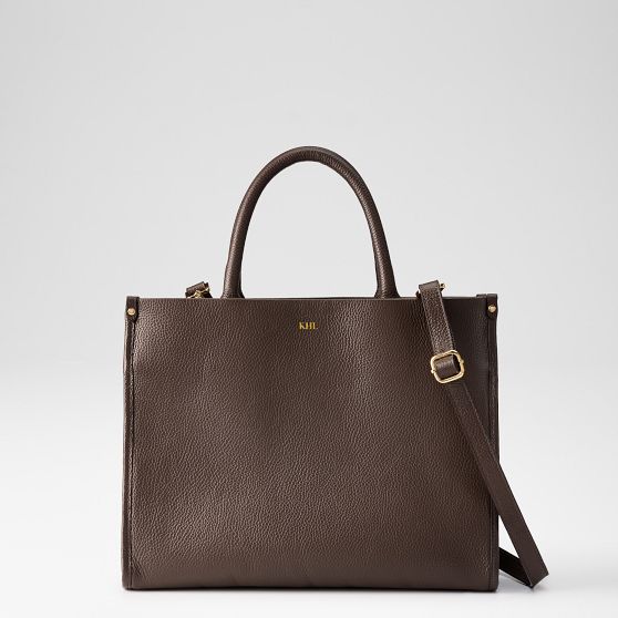 Hayden Leather Zip-Top Tote | Mark and Graham