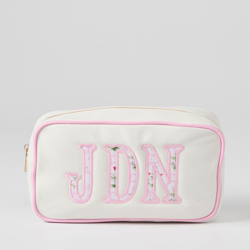 Ellie Applique Canvas Pouch