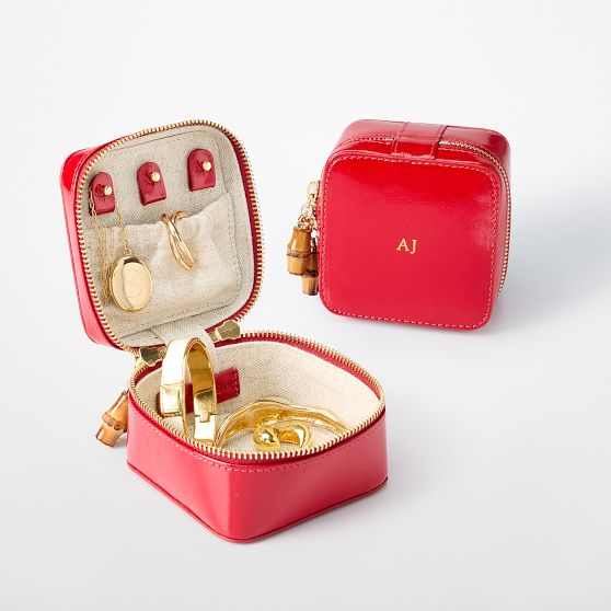 Patent Leather Jewelry Case