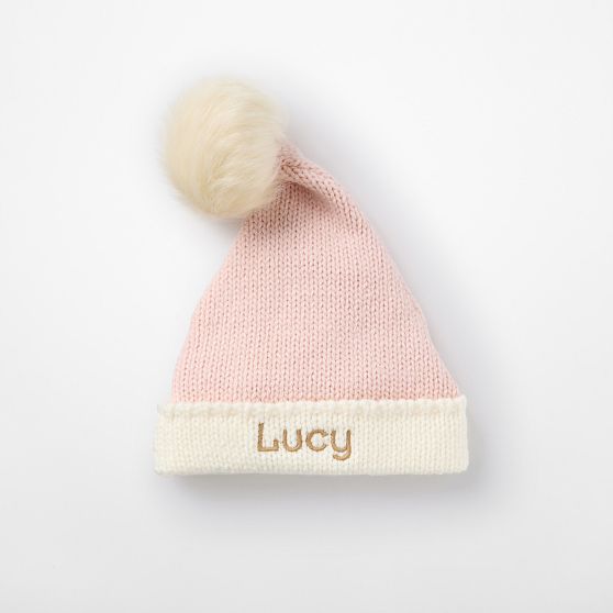 Kids Floppy Knit Santa Hat