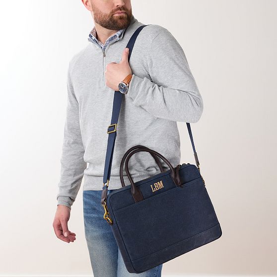 Jack Waxed Canvas Briefcase