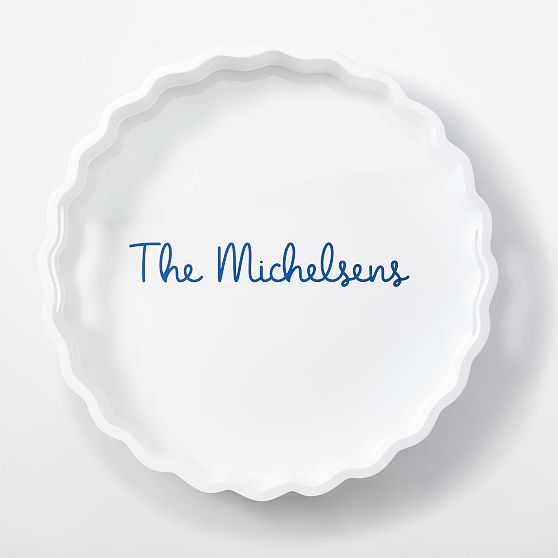 Bloom Lacquer Round Tray