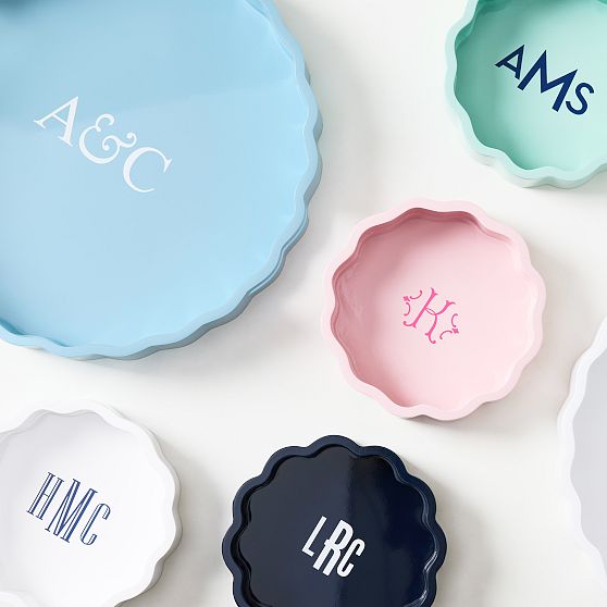 Bloom Lacquer Round Mini Tray