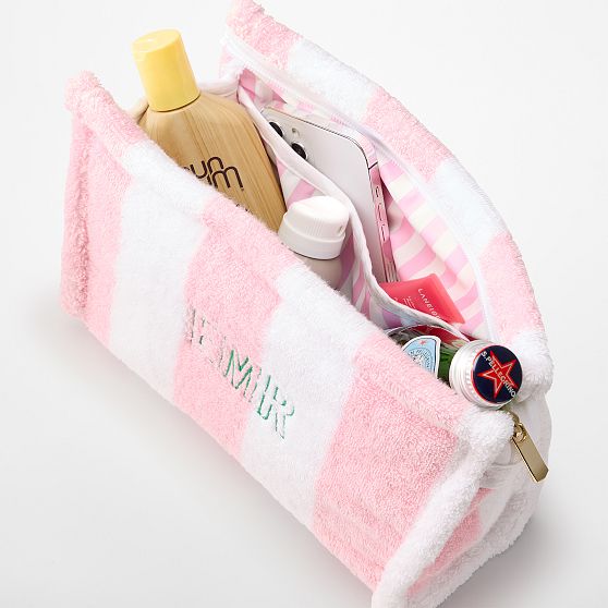 Cabana Stripe Terry Pouch