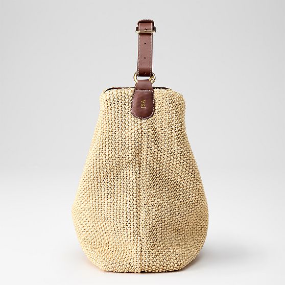 Emilia Italian Raffia Hobo