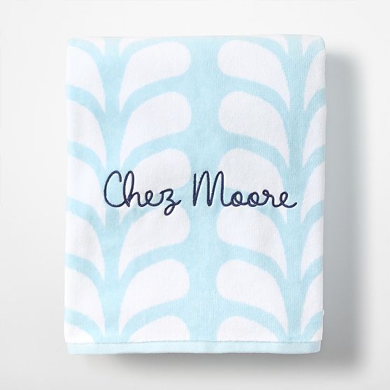 Plume Terry Velour Beach Towel