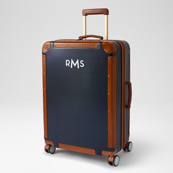 Leather Wrapped Expandable Checked Luggage