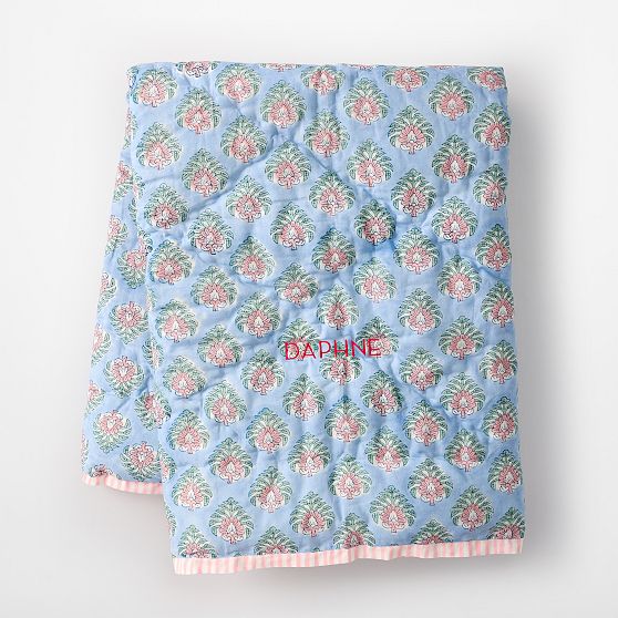 Block Print Quilted Blanket