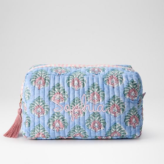 Block Print Travel Pouch