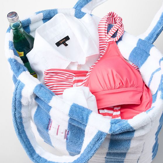 Cabana Stripe Terry Beach Tote