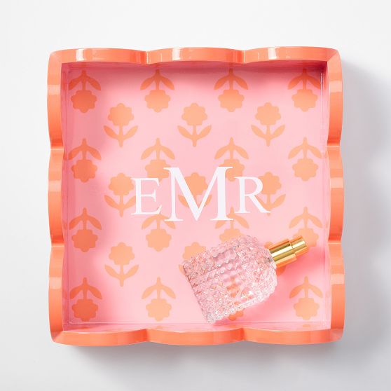 Scalloped Lacquer Mini Tray