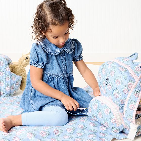 Block Print Quilted Backpack