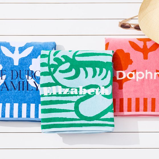 Bloom Terry Velour Beach Towel​