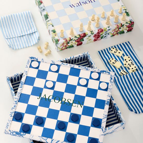 Sanderson 3-in-1 Chess, Checkers &amp; Dominoes Game Set