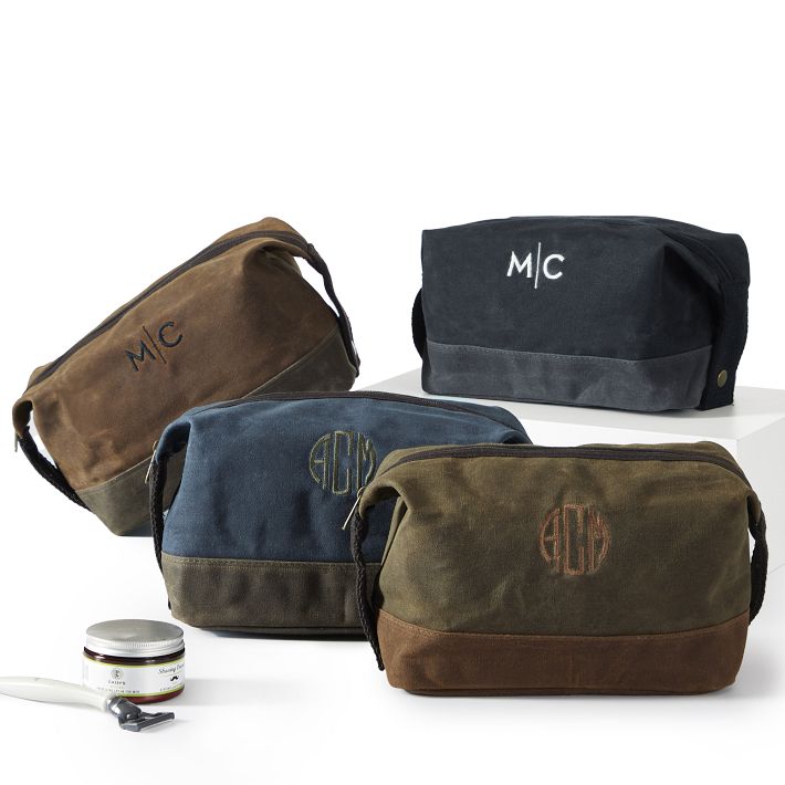 Waxed Canvas Travel Pouch | Men's Dopp Kit | Mark and Graham