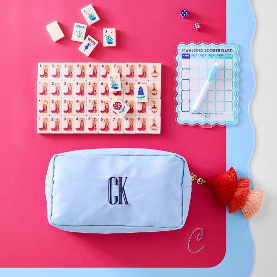 Mahjong Mat and Scorecard Set