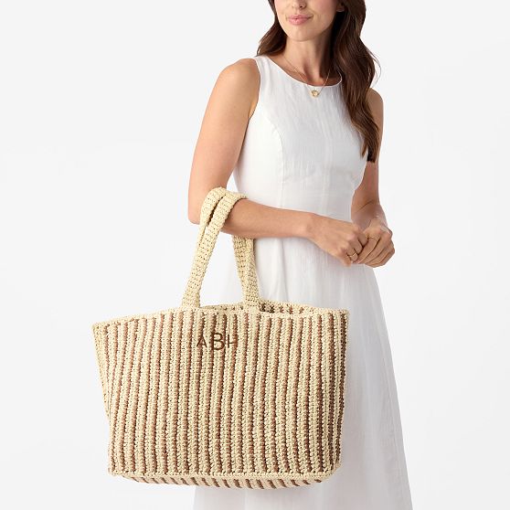 Seacliff Handwoven Stripe Beach Tote​