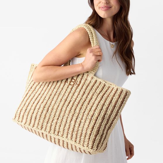 Seacliff Handwoven Stripe Beach Tote​