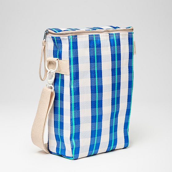Striped Insulated Wine Tote​