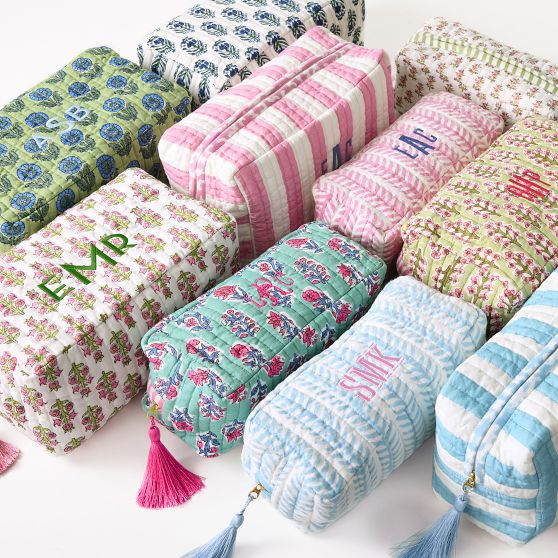 Block Print Travel Pouch