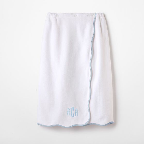 Scalloped Spa Towel Wrap