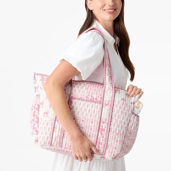 Patchwork Quilted Diaper Bag