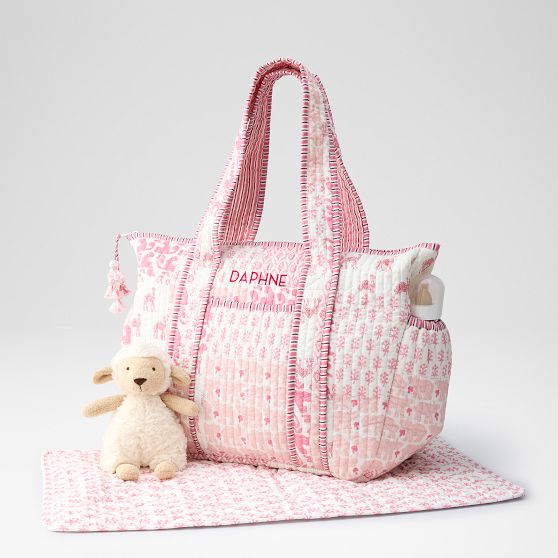 Patchwork Quilted Diaper Bag